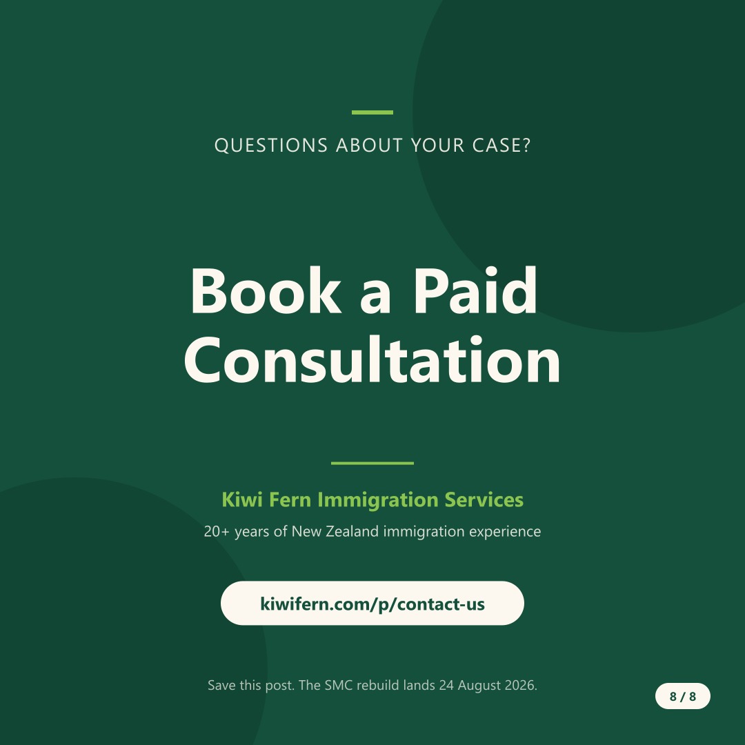 Book a paid consultation with Kiwi Fern Immigration Services for New Zealand visa advice